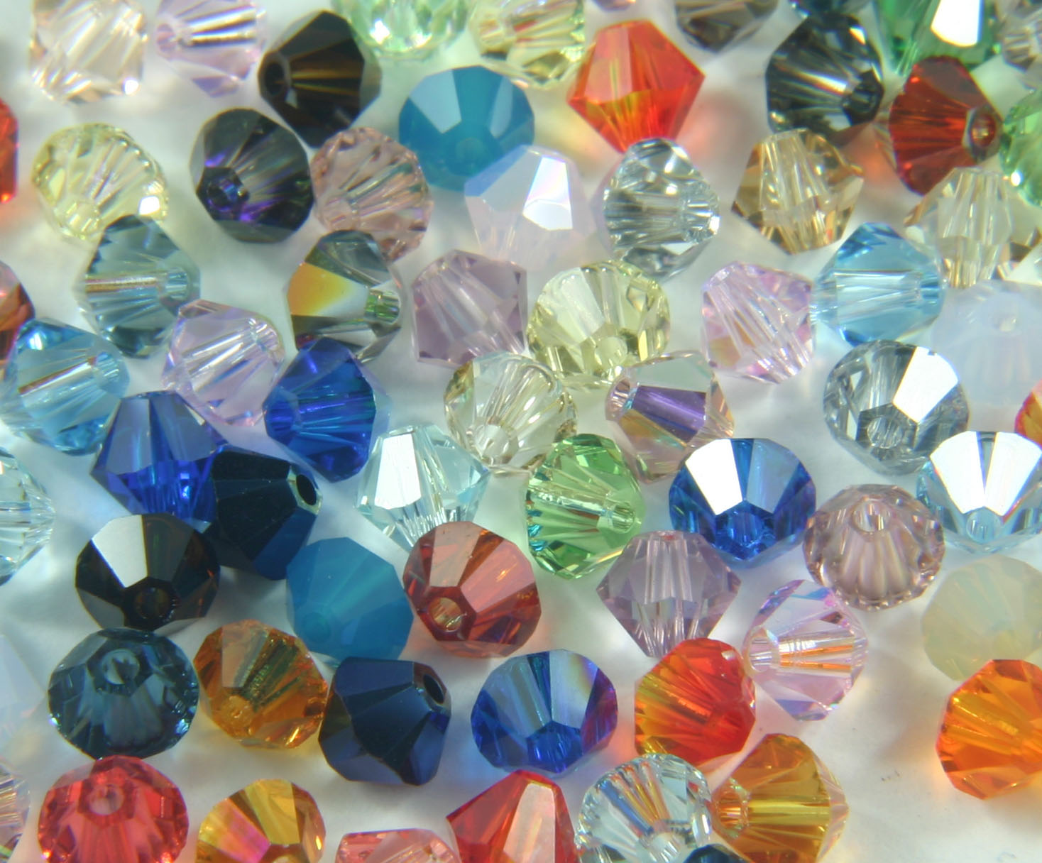 (image for) 5328/5301 4mm*. Mixed Colours Bicone PQ 288